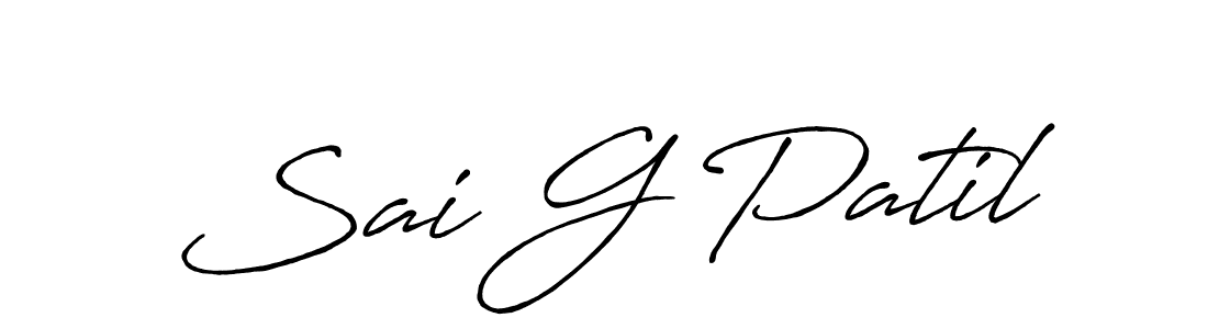 Once you've used our free online signature maker to create your best signature Antro_Vectra_Bolder style, it's time to enjoy all of the benefits that Sai G Patil name signing documents. Sai G Patil signature style 7 images and pictures png