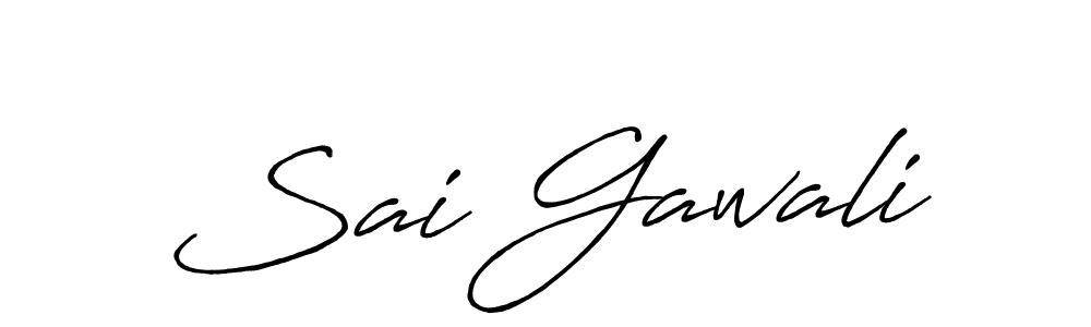 Once you've used our free online signature maker to create your best signature Antro_Vectra_Bolder style, it's time to enjoy all of the benefits that Sai Gawali name signing documents. Sai Gawali signature style 7 images and pictures png