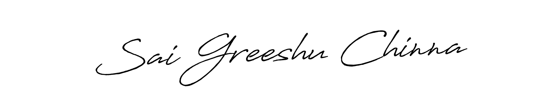 This is the best signature style for the Sai Greeshu Chinna name. Also you like these signature font (Antro_Vectra_Bolder). Mix name signature. Sai Greeshu Chinna signature style 7 images and pictures png