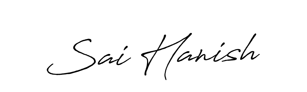 You can use this online signature creator to create a handwritten signature for the name Sai Hanish. This is the best online autograph maker. Sai Hanish signature style 7 images and pictures png