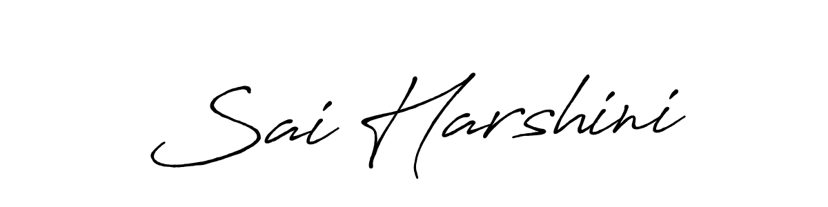 Design your own signature with our free online signature maker. With this signature software, you can create a handwritten (Antro_Vectra_Bolder) signature for name Sai Harshini. Sai Harshini signature style 7 images and pictures png