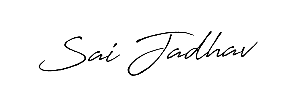 Sai Jadhav stylish signature style. Best Handwritten Sign (Antro_Vectra_Bolder) for my name. Handwritten Signature Collection Ideas for my name Sai Jadhav. Sai Jadhav signature style 7 images and pictures png