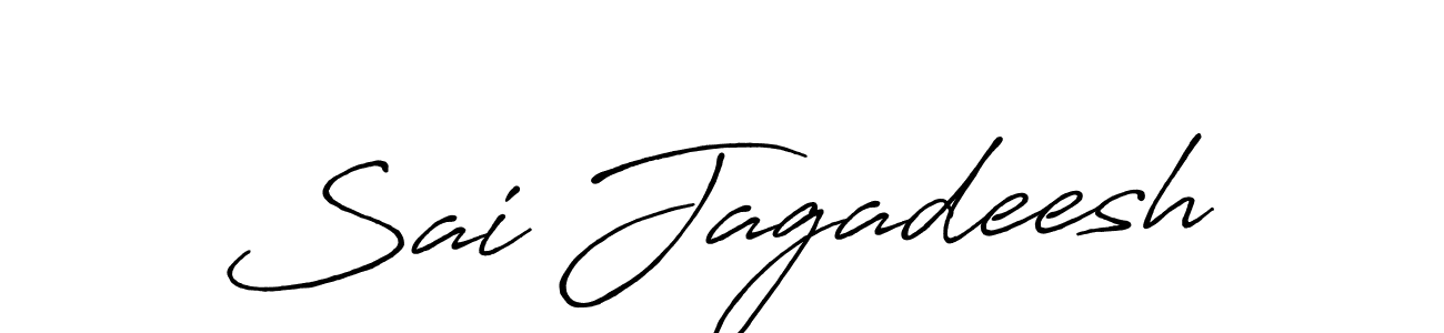 Make a beautiful signature design for name Sai Jagadeesh. With this signature (Antro_Vectra_Bolder) style, you can create a handwritten signature for free. Sai Jagadeesh signature style 7 images and pictures png