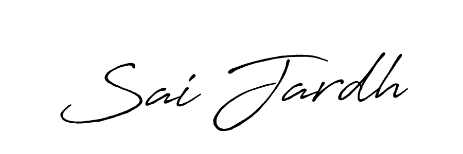 Use a signature maker to create a handwritten signature online. With this signature software, you can design (Antro_Vectra_Bolder) your own signature for name Sai Jardh. Sai Jardh signature style 7 images and pictures png