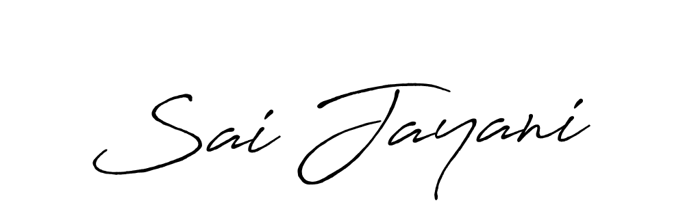 How to make Sai Jayani signature? Antro_Vectra_Bolder is a professional autograph style. Create handwritten signature for Sai Jayani name. Sai Jayani signature style 7 images and pictures png