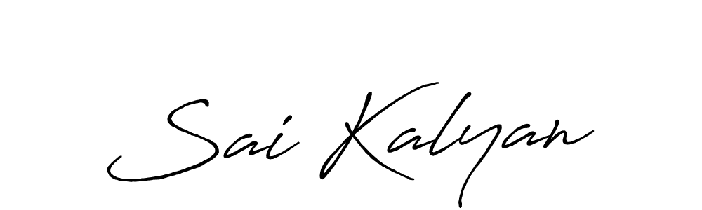Sai Kalyan stylish signature style. Best Handwritten Sign (Antro_Vectra_Bolder) for my name. Handwritten Signature Collection Ideas for my name Sai Kalyan. Sai Kalyan signature style 7 images and pictures png