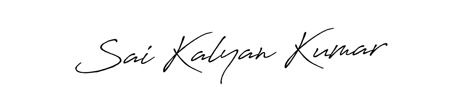 Create a beautiful signature design for name Sai Kalyan Kumar. With this signature (Antro_Vectra_Bolder) fonts, you can make a handwritten signature for free. Sai Kalyan Kumar signature style 7 images and pictures png