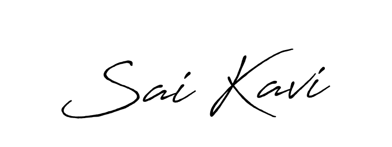 How to make Sai Kavi name signature. Use Antro_Vectra_Bolder style for creating short signs online. This is the latest handwritten sign. Sai Kavi signature style 7 images and pictures png
