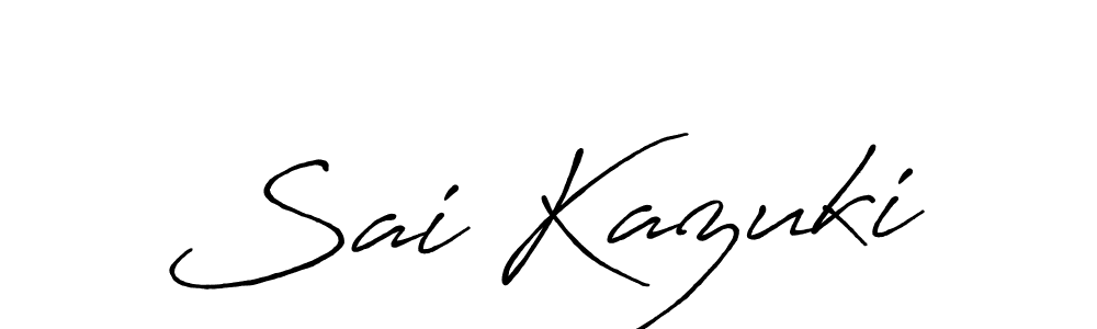 It looks lik you need a new signature style for name Sai Kazuki. Design unique handwritten (Antro_Vectra_Bolder) signature with our free signature maker in just a few clicks. Sai Kazuki signature style 7 images and pictures png