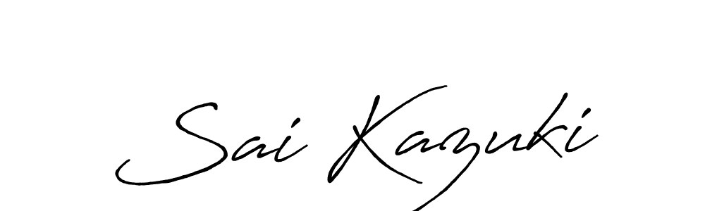 It looks lik you need a new signature style for name Sai Kazuki. Design unique handwritten (Antro_Vectra_Bolder) signature with our free signature maker in just a few clicks. Sai Kazuki signature style 7 images and pictures png