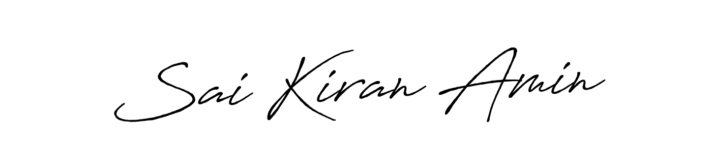 You can use this online signature creator to create a handwritten signature for the name Sai Kiran Amin. This is the best online autograph maker. Sai Kiran Amin signature style 7 images and pictures png