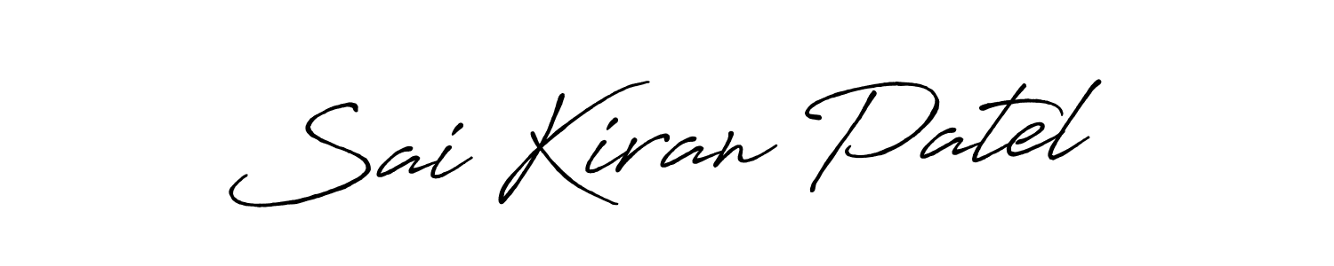 How to make Sai Kiran Patel signature? Antro_Vectra_Bolder is a professional autograph style. Create handwritten signature for Sai Kiran Patel name. Sai Kiran Patel signature style 7 images and pictures png