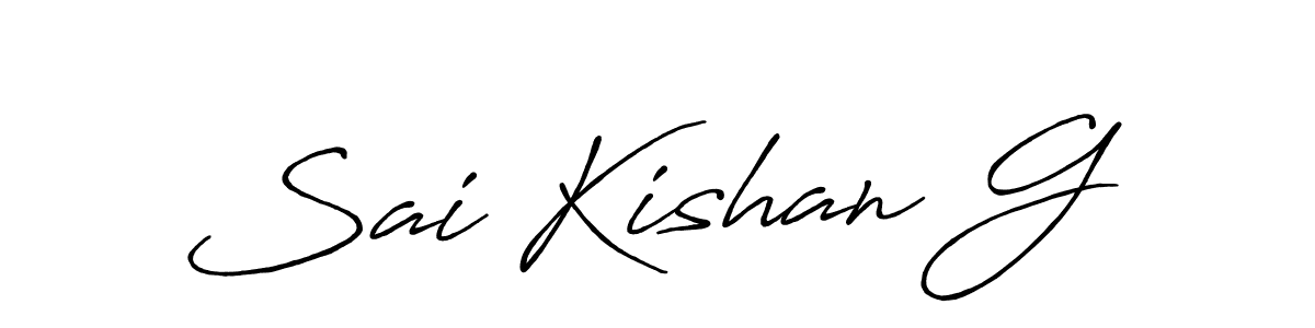 You can use this online signature creator to create a handwritten signature for the name Sai Kishan G. This is the best online autograph maker. Sai Kishan G signature style 7 images and pictures png