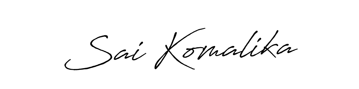 The best way (Antro_Vectra_Bolder) to make a short signature is to pick only two or three words in your name. The name Sai Komalika include a total of six letters. For converting this name. Sai Komalika signature style 7 images and pictures png