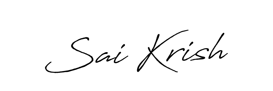 Make a beautiful signature design for name Sai Krish. Use this online signature maker to create a handwritten signature for free. Sai Krish signature style 7 images and pictures png