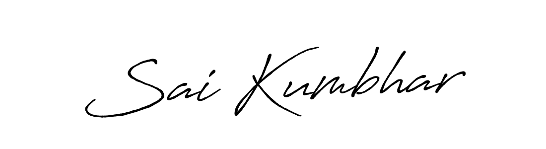 Design your own signature with our free online signature maker. With this signature software, you can create a handwritten (Antro_Vectra_Bolder) signature for name Sai Kumbhar. Sai Kumbhar signature style 7 images and pictures png