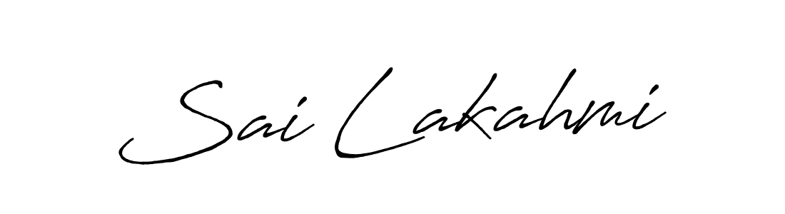 Design your own signature with our free online signature maker. With this signature software, you can create a handwritten (Antro_Vectra_Bolder) signature for name Sai Lakahmi. Sai Lakahmi signature style 7 images and pictures png