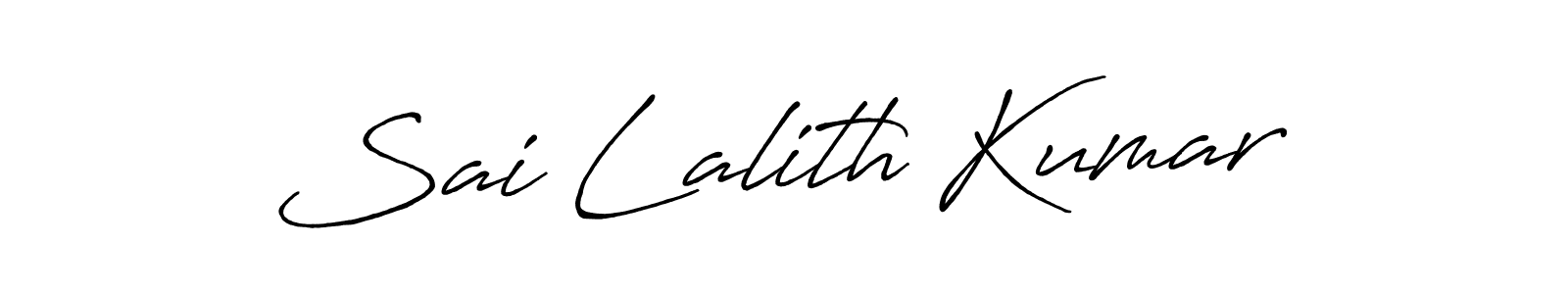 Once you've used our free online signature maker to create your best signature Antro_Vectra_Bolder style, it's time to enjoy all of the benefits that Sai Lalith Kumar name signing documents. Sai Lalith Kumar signature style 7 images and pictures png