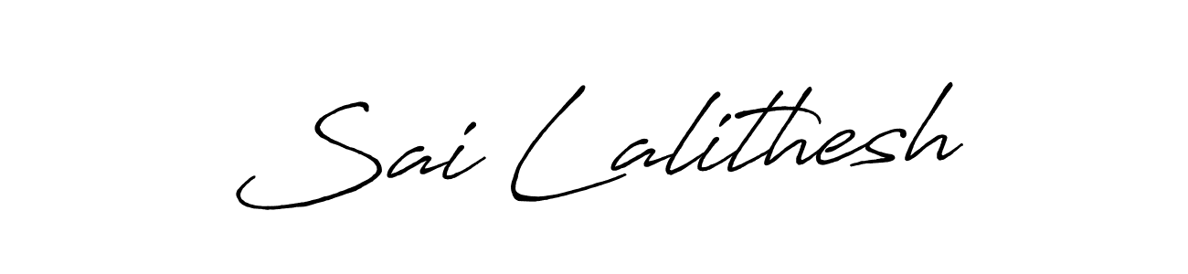 You should practise on your own different ways (Antro_Vectra_Bolder) to write your name (Sai Lalithesh) in signature. don't let someone else do it for you. Sai Lalithesh signature style 7 images and pictures png