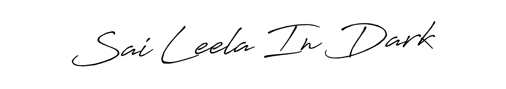 if you are searching for the best signature style for your name Sai Leela In Dark. so please give up your signature search. here we have designed multiple signature styles  using Antro_Vectra_Bolder. Sai Leela In Dark signature style 7 images and pictures png