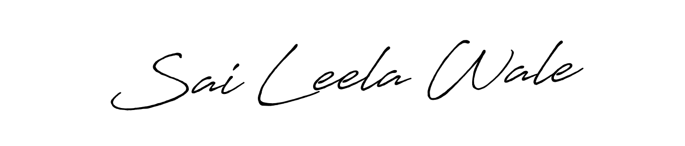 This is the best signature style for the Sai Leela Wale name. Also you like these signature font (Antro_Vectra_Bolder). Mix name signature. Sai Leela Wale signature style 7 images and pictures png