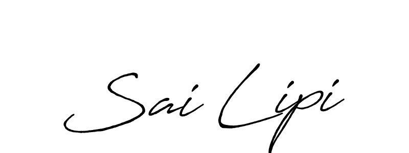 Make a beautiful signature design for name Sai Lipi. With this signature (Antro_Vectra_Bolder) style, you can create a handwritten signature for free. Sai Lipi signature style 7 images and pictures png