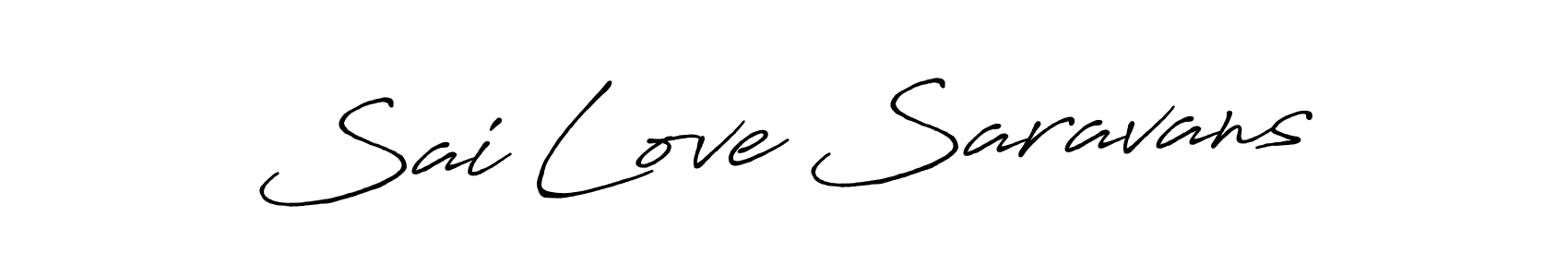 Similarly Antro_Vectra_Bolder is the best handwritten signature design. Signature creator online .You can use it as an online autograph creator for name Sai Love Saravans. Sai Love Saravans signature style 7 images and pictures png