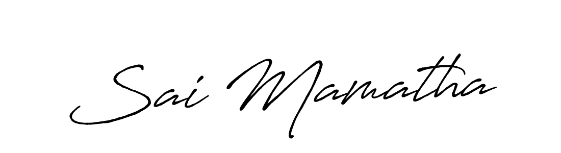 Make a beautiful signature design for name Sai Mamatha. Use this online signature maker to create a handwritten signature for free. Sai Mamatha signature style 7 images and pictures png