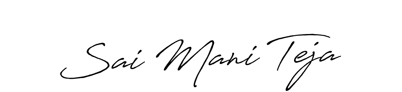 This is the best signature style for the Sai Mani Teja name. Also you like these signature font (Antro_Vectra_Bolder). Mix name signature. Sai Mani Teja signature style 7 images and pictures png