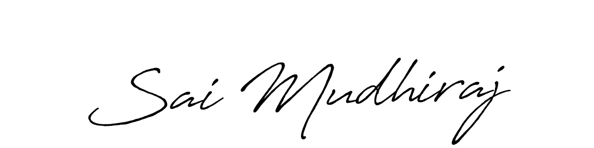 You can use this online signature creator to create a handwritten signature for the name Sai Mudhiraj. This is the best online autograph maker. Sai Mudhiraj signature style 7 images and pictures png