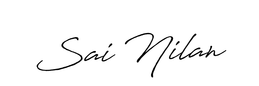 You should practise on your own different ways (Antro_Vectra_Bolder) to write your name (Sai Nilan) in signature. don't let someone else do it for you. Sai Nilan signature style 7 images and pictures png