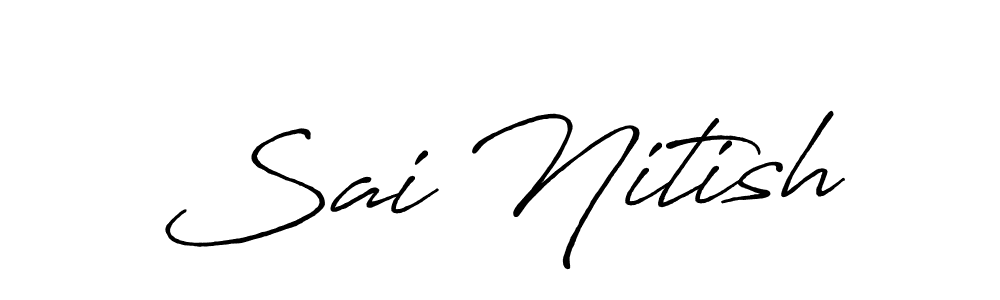 Here are the top 10 professional signature styles for the name Sai Nitish. These are the best autograph styles you can use for your name. Sai Nitish signature style 7 images and pictures png