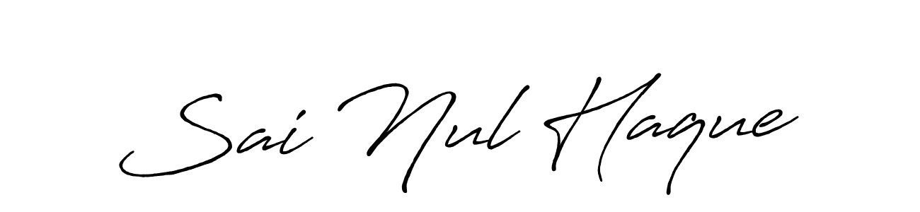 Similarly Antro_Vectra_Bolder is the best handwritten signature design. Signature creator online .You can use it as an online autograph creator for name Sai Nul Haque. Sai Nul Haque signature style 7 images and pictures png