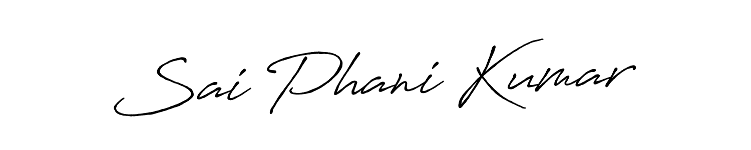 How to make Sai Phani Kumar signature? Antro_Vectra_Bolder is a professional autograph style. Create handwritten signature for Sai Phani Kumar name. Sai Phani Kumar signature style 7 images and pictures png