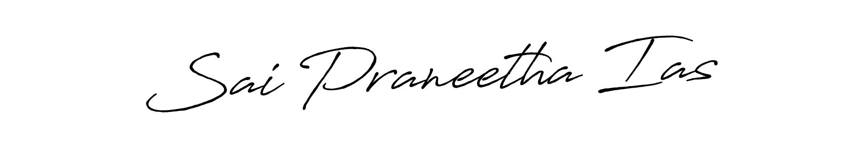 Make a beautiful signature design for name Sai Praneetha Ias. With this signature (Antro_Vectra_Bolder) style, you can create a handwritten signature for free. Sai Praneetha Ias signature style 7 images and pictures png