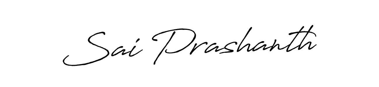 Sai Prashanth stylish signature style. Best Handwritten Sign (Antro_Vectra_Bolder) for my name. Handwritten Signature Collection Ideas for my name Sai Prashanth. Sai Prashanth signature style 7 images and pictures png