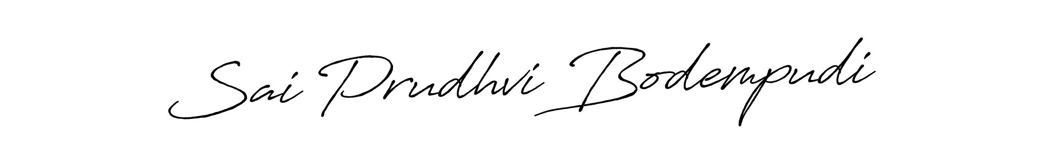 You should practise on your own different ways (Antro_Vectra_Bolder) to write your name (Sai Prudhvi Bodempudi) in signature. don't let someone else do it for you. Sai Prudhvi Bodempudi signature style 7 images and pictures png