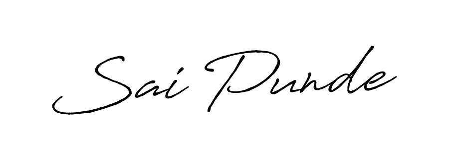 Also we have Sai Punde name is the best signature style. Create professional handwritten signature collection using Antro_Vectra_Bolder autograph style. Sai Punde signature style 7 images and pictures png