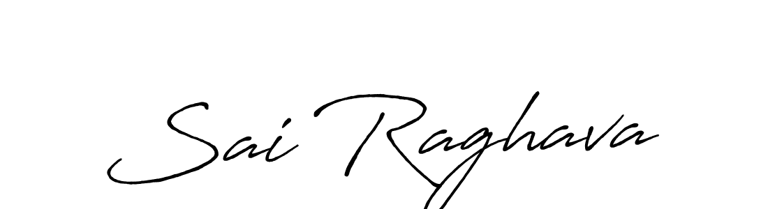 Sai Raghava stylish signature style. Best Handwritten Sign (Antro_Vectra_Bolder) for my name. Handwritten Signature Collection Ideas for my name Sai Raghava. Sai Raghava signature style 7 images and pictures png