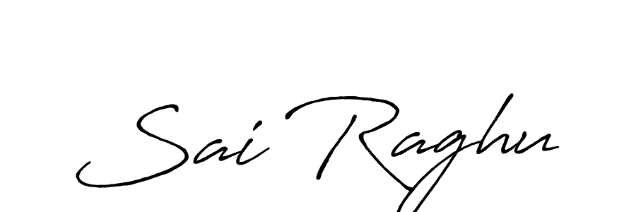 Make a beautiful signature design for name Sai Raghu. With this signature (Antro_Vectra_Bolder) style, you can create a handwritten signature for free. Sai Raghu signature style 7 images and pictures png