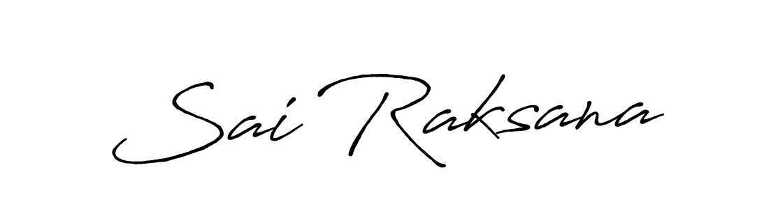Sai Raksana stylish signature style. Best Handwritten Sign (Antro_Vectra_Bolder) for my name. Handwritten Signature Collection Ideas for my name Sai Raksana. Sai Raksana signature style 7 images and pictures png