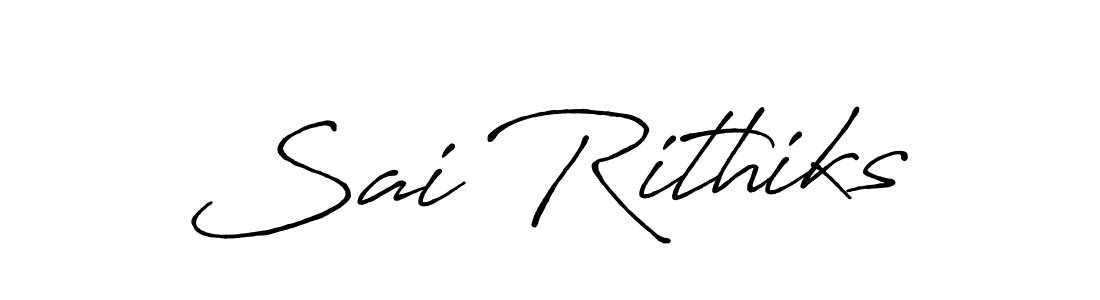 Create a beautiful signature design for name Sai Rithiks. With this signature (Antro_Vectra_Bolder) fonts, you can make a handwritten signature for free. Sai Rithiks signature style 7 images and pictures png