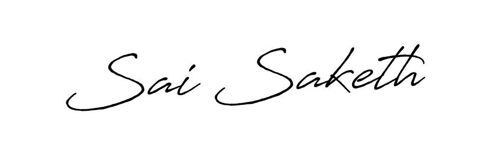 Sai Saketh stylish signature style. Best Handwritten Sign (Antro_Vectra_Bolder) for my name. Handwritten Signature Collection Ideas for my name Sai Saketh. Sai Saketh signature style 7 images and pictures png