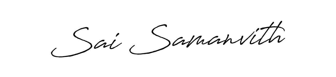 Antro_Vectra_Bolder is a professional signature style that is perfect for those who want to add a touch of class to their signature. It is also a great choice for those who want to make their signature more unique. Get Sai Samanvith name to fancy signature for free. Sai Samanvith signature style 7 images and pictures png