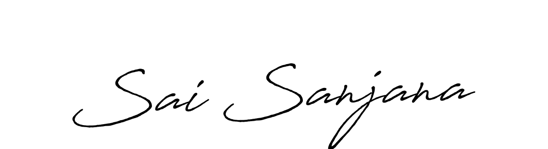 Also You can easily find your signature by using the search form. We will create Sai Sanjana name handwritten signature images for you free of cost using Antro_Vectra_Bolder sign style. Sai Sanjana signature style 7 images and pictures png