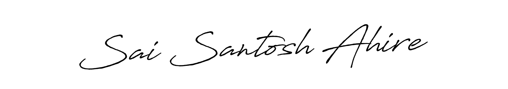 Create a beautiful signature design for name Sai Santosh Ahire. With this signature (Antro_Vectra_Bolder) fonts, you can make a handwritten signature for free. Sai Santosh Ahire signature style 7 images and pictures png