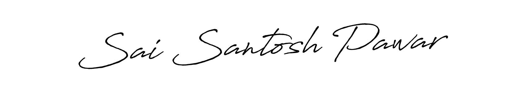 Antro_Vectra_Bolder is a professional signature style that is perfect for those who want to add a touch of class to their signature. It is also a great choice for those who want to make their signature more unique. Get Sai Santosh Pawar name to fancy signature for free. Sai Santosh Pawar signature style 7 images and pictures png