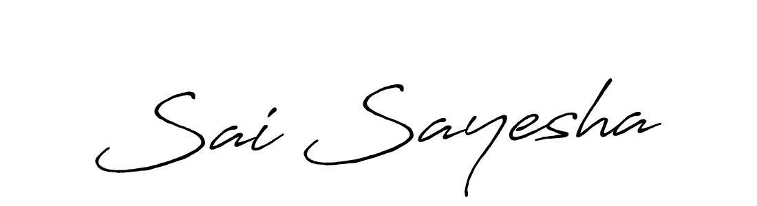 It looks lik you need a new signature style for name Sai Sayesha. Design unique handwritten (Antro_Vectra_Bolder) signature with our free signature maker in just a few clicks. Sai Sayesha signature style 7 images and pictures png