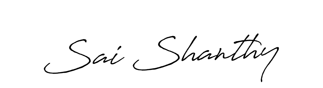 Make a short Sai Shanthy signature style. Manage your documents anywhere anytime using Antro_Vectra_Bolder. Create and add eSignatures, submit forms, share and send files easily. Sai Shanthy signature style 7 images and pictures png