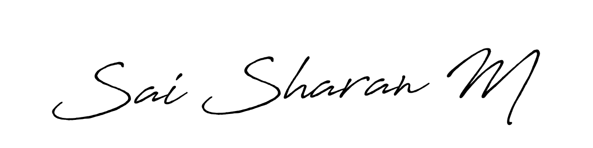 Make a beautiful signature design for name Sai Sharan M. Use this online signature maker to create a handwritten signature for free. Sai Sharan M signature style 7 images and pictures png